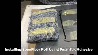 Auralex SonoFiber Roll Install With FoamTak Spray [upl. by Osnerol621]