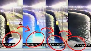 CCTV footage shows SUV plunging off Penang Bridge [upl. by Mumford]