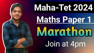 MATHS PAPER 1 MARATHON MAHATET EXAM 2024  MAHATET MATHS URDU ENGLISH MEDIUM [upl. by Haimarej157]