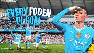 EVERY PREMIER LEAGUE GOAL  Phil Fodens 50 and 51 for Manchester City [upl. by Charin943]