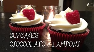 Cupcakes al cioccolato e lamponi [upl. by Ralfston]