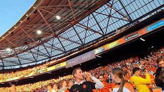 National anthem of Wales sung by the fans Really amazing The Netherlands  Wales 32 [upl. by Semyaj]