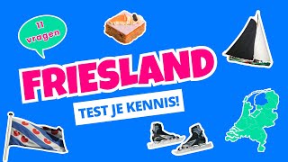 Provincie Friesland  Test je kennis  Topografieles quiz [upl. by Ledda90]