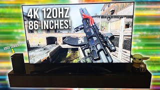 Call of Duty Warzone on a BIG new 4K 120hz TV [upl. by Hannej]