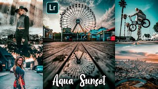 lightroom mobile presets free dng  new aqua sunset lightroom presets 2020 free download [upl. by Anairol]