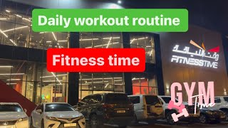 Daily workout routine Fitness Time sharjah AbdurRehmanofficial  workout fitnessmotivation [upl. by Nnair829]