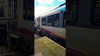 The class 185 leaving Leeds for Manchester Victoria [upl. by Werdnaed]