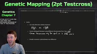 Genetic Mapping Twopoint Testcross  Genetics Ep 26 [upl. by Ibor431]