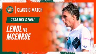 Lendl vs McEnroe 1984 Mens final  RolandGarros Classic Match [upl. by Vassar]