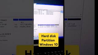 How to create a new partition in the windows 10 shortvideo windows partition harddisk [upl. by Lytsirhc]