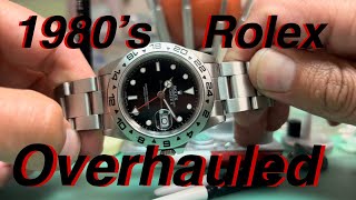 Servicing a Rolex Explorer ll 16550 from the 1980’s [upl. by Itagaki633]