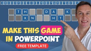 How to make Guess the Word Game in PowerPoint [upl. by Nerej]