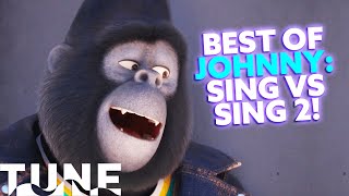 Best of Johnny Taron Edgerton in Sing VS Sing 2  TUNE [upl. by Odlanar]