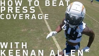 Keenan Allen Uses GoPro to Teach How to Break Press Coverage  NFL [upl. by Idnil474]