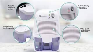 The PureMate Portable Mini Compact Dehumidifier PM468 [upl. by Annaul906]