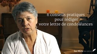 Message de condoléances  6 conseils pratiques pour écrire votre lettre de condoléances [upl. by Dera572]