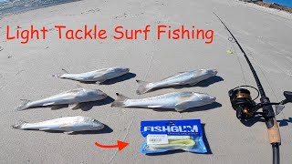 Light Tackle SURF FISHING  Gulf Shores Alabama [upl. by Nhar211]