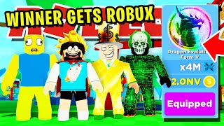 NOOB VS PRO VS ROBUX VS HACKER ROBLOX NINJA LEGENDS MAX RANK CHALLENGE Giveaway [upl. by Shae765]