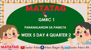 GMRC 1 Q2 WEEK 6 DAY 4 MATATAG Kalinisan sa Tahanan [upl. by Nnep]