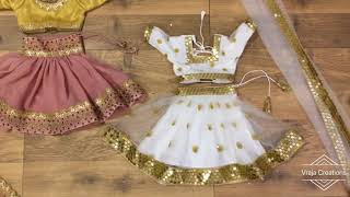 Baby Girl Gopi Dress  Kids Gopi Lehenga  New Born Outfit  Gopi Skirt  Baby girl outfits [upl. by Gillett97]