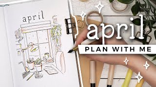 PLAN WITH ME  April 2020 Bullet Journal Setup [upl. by Ranson]