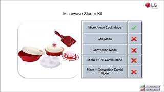 How to use accessories amp utensils in LG Microwave Oven [upl. by Oicelem]