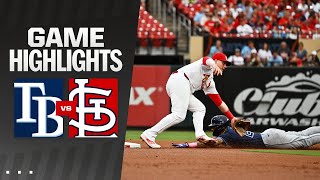 Rays vs Cardinals Game Highlights 8624  MLB Highlights [upl. by Sandberg]