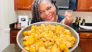 Make One Pan Chicken Potatoes and Onions this way for a Delicious Meal [upl. by Kcireddor]