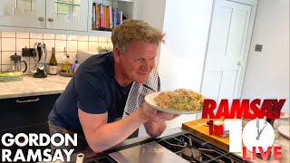 Gordon Ramsay Cooks Carbonara in Under 10 Minutes  Ramsay in 10 [upl. by Apollus]