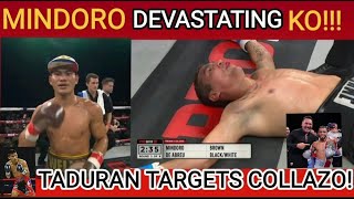 WELJON MINDORO TINAPOS SI LUCAS DE ABREU IN 3 ROUNDS PEDRO TADURAN TARGET SI OSCAR COLLAZO [upl. by Kulda]