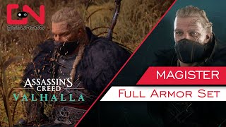 AC Valhalla Magister Armor Set  Full Raven Clan Armor Locations amp Showcase [upl. by Htebzile592]