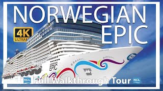 Norwegian Epic  Full Walkthrough Ship Tour  Port Canaveral quotOrlandoquot  4K Insider Look  Amazing [upl. by Iadrahs245]