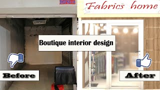 Showroom design Small boutique interior design by MR creation [upl. by Guthrey]