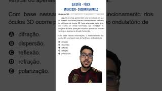 QUESTÃO DO ENEM EM 1 MIN vestibular enem estudos [upl. by Renault]