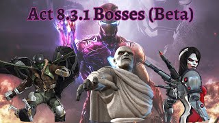 Act 831 All Bosses Solo Beta MCOC [upl. by Zelda]