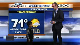 Meet Kaeson Smith our NBC26 Weather Kid of the Week [upl. by Tarsus]