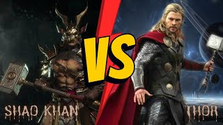 Shao Kahn vs Thor The Most Unfair Fight in History Mortal Kombat vs Marvel mk11 mcu shorts [upl. by Mat20]