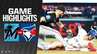 Marlins vs Blue Jays Game Highlights 92724  MLB Highlights [upl. by Tricia]