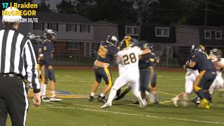 Port Huron Northerns Braiden McGregor flexes muscle vs Fraser [upl. by Spillihp855]