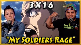 Erwin Goat Smith  Attack On Titan  3x16 Reaction [upl. by Nyahs]