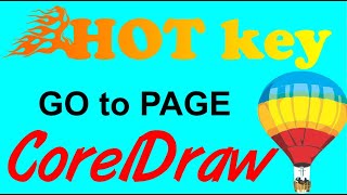 Corel Draw Tips amp Tricks GO to a page and a short cut key [upl. by Gareri]