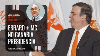 Aún con Ebrard MC no ganaría la Presidencia Por Pedro Mellado  Video columna [upl. by Eitirahc214]