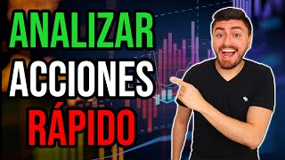 Como Analizar Acciones RÁPIDO Guía Bolsa de Valores Para Principiantes Paso a Paso [upl. by Inahpets]