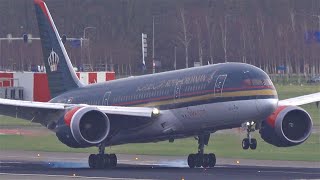 4K Pilots Landing🛬 In Strong Winds Amsterdam Schiphol  A380 Emirates Royal Jordanian amp Way More [upl. by Enyr]