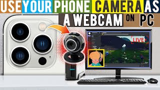 How to use AndroidiPhone as a PC Webcam  Droidcam alternative [upl. by Hras]