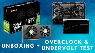 Unboxing  Overclock  Undervolt Test  MSI Geforce RTX 3060 Ti Twin Fan OC [upl. by Eiramllij920]