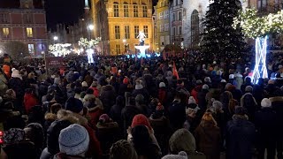 20190114 Gdańsk w hołdzie prezydentowi Pawłowi Adamowiczowi [upl. by Atires]