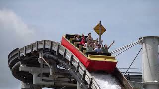 Tidal Wave Boat Ride 🌊 at Thorpe Park [upl. by Oirobil]