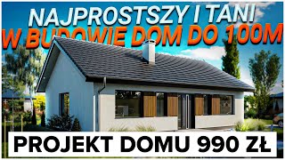 DOM DO 100m2 TANI I PROSTY W BUDOWIE Za 25tys  100tys  150tys [upl. by Ahsat]