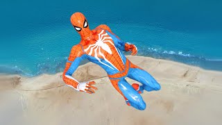 GTA 5 Epic Ragdolls  SpiderMan Funny Moments  Euphoria physicsJumpsFail [upl. by Sedecram]